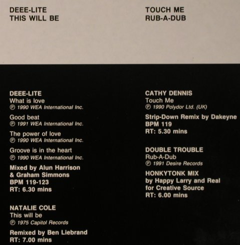 V.A.DMC June 91 - One: Deee-Lite...Duble Trouble, DMC (101/1), UK, 1991 Typ: LP Best.-Nr.: X6520 Preis: 12,50 Euro
