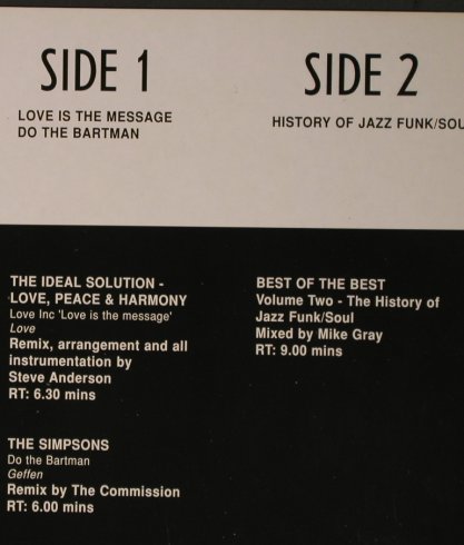 V.A.DMC February  91 - Three: Ideal Solution,Simpsons,Histo.JazzF, DMC(97/3), UK, 1991 - 12inch - X6527 - 12,50 Euro