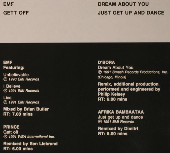 V.A.DMC September 91 - Three: EMF,Prince,D'Bora,Afrika Bambata, DMC (104/3), UK, 1991 Typ: LP Best.-Nr.: X6532 Preis: 12,50 Euro