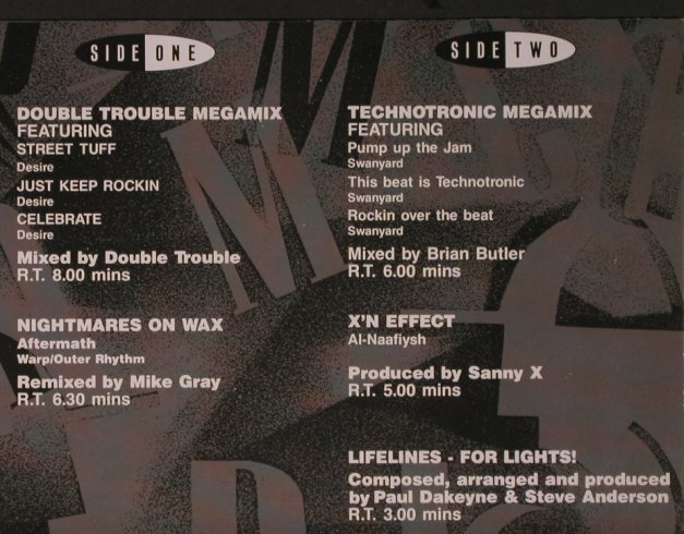 V.A.DMC November 90 Mixes - 2: DoubleTrouble,TechnoTr.,X'n Effect, DMC (94/2), UK, 1990 Typ: LP Best.-Nr.: X6553 Preis: 12,50 Euro