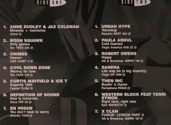 V.A.DMC September 90 - Previews: AnneDudley,BoonSqawk,X-Clan, DMC (92/3), UK, 1991 Typ: LP Best.-Nr.: X6557 Preis: 12,50 Euro
