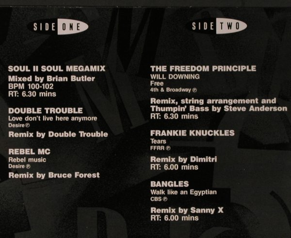 V.A.DMC July 90 - Mixes 1: Soul2Soul,RebelMC,Bangles, DMC(90/1), UK, 1990 - LP - X6563 - 12,50 Euro