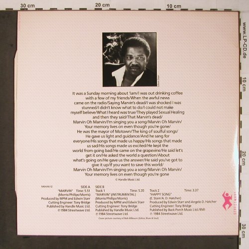 Starr,Edwin: Marvin*2/Happy Songs, Bellaphon(120 07 091), D, 1984 - 12inch - X6622 - 7,50 Euro