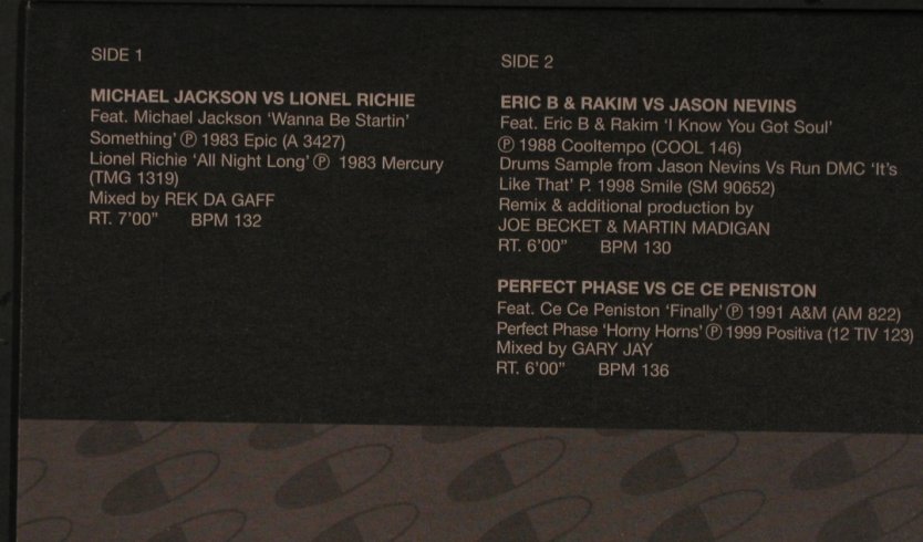 V.A.Hit Mixes 207: M.Jackson L.Richie,Eric B.,Perf.Pha, DMC (207.3), UK, 1999 Typ: 12" Best.-Nr.: X6655 Preis: 12,50 Euro