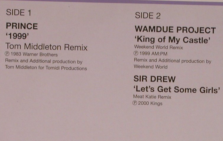 V.A.House Nation 204: Prince,WamdueProject,Sir Drew, DMC(204/1), UK, 1999 - 12inch - X6674 - 9,50 Euro