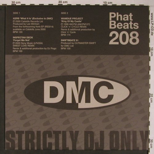 V.A.Phat Beats 208: Kerb,Inspectah,WamdueProj,Swiftb51, DMC (208.2), UK, 2000 Typ: 12" Best.-Nr.: X6685 Preis: 9,00 Euro