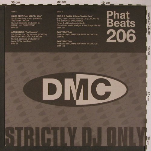 V.A.Phat Beats 206: Mobb Deep,Aboriginals,Eric B.Swiftb, DMC (206.2), UK, 2000 Typ: 12" Best.-Nr.: X6687 Preis: 9,00 Euro
