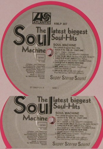 V.A.Soul Machine: Rex Garvin &...King Curtis,NO COVER, Atlantic,col.Vinyl (KMLP 307), D,m-/--, 1969 Typ: LP Best.-Nr.: X6785 Preis: 5,00 Euro