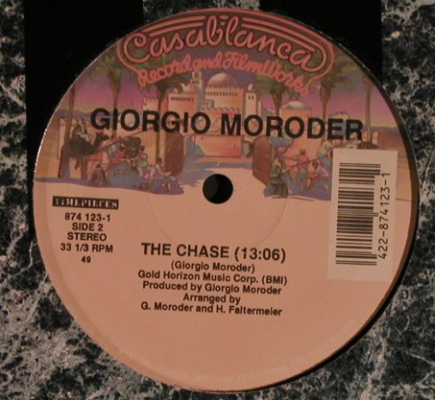 Lipps Inc. / Giorgio Moroder: Funkytown(7:18)/ The Chase(13:06), Casablanca (874 123-1), US, Ri, 1990 Typ: 12" Best.-Nr.: X6879 Preis: 9,00 Euro