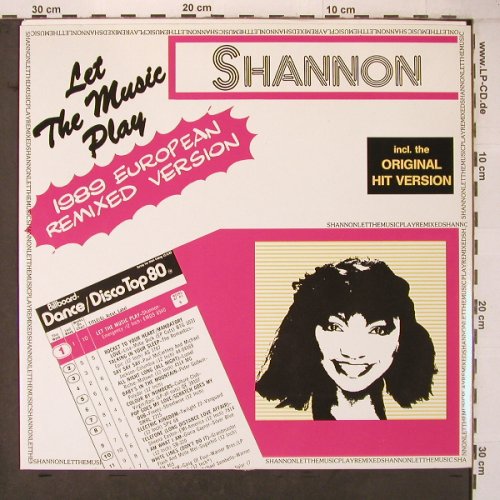 Shannon: Let The Music Play*3, europ.rmx, ZYX(ZYX 6219-12), D, 1989 - 12inch - X7016 - 5,00 Euro