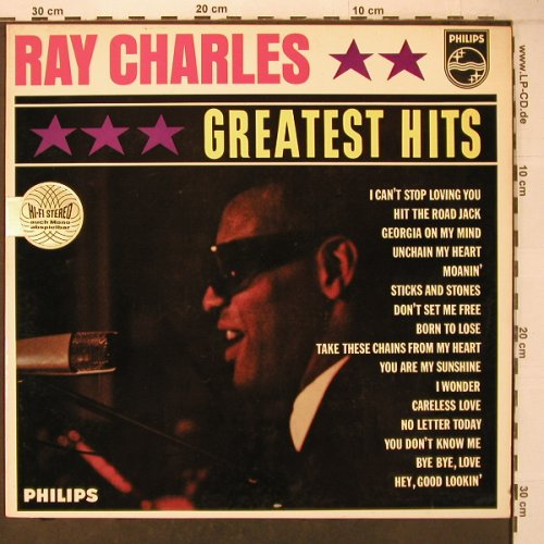 Charles,Ray: Greatest Hits, Philips(843 507 BY), D, 1967 - LP - X7017 - 40,00 Euro