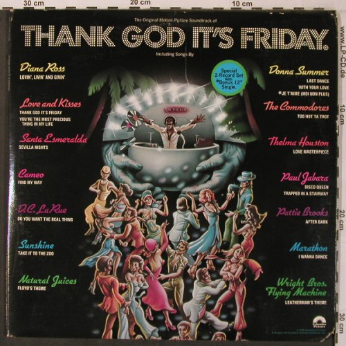 V.A.Thank God It's Friday: Donna Summer..Dave&Sue, 5 sided, Casablanca(NBLP 7099-12.98), US,co, 1978 - 3LP - X7123 - 17,50 Euro