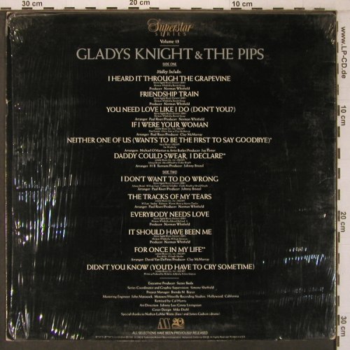 Knight,Gladys & The Pips: Superstar Series Vol.13, Motown (M5-113V1), US, Ri, 1982 Typ: LP Best.-Nr.: X7377 Preis: 12,50 Euro