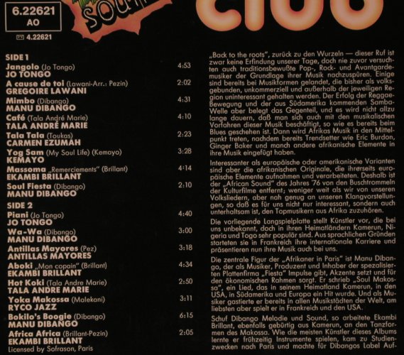 V.A.Disco Club Vol.2: Jo Tongo...Africa Africa, 16 Tr., Decca(6.22621 AO), D, m/vg+, 1976 - LP - X7411 - 6,00 Euro