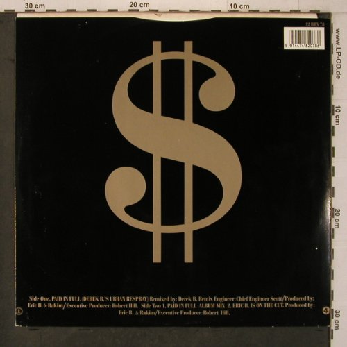 Eric B. & Rakim: Paid In Full, Island(12 BRX 78), D, 1987 - 12inch - X7513 - 7,50 Euro