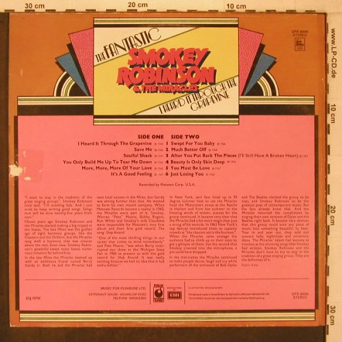 Robinson,Smokey & Miracles: I Heard It to through the Grapevine, MFP (SPR 90009), UK, m-/vg+ Typ: LP Best.-Nr.: X7527 Preis: 6,00 Euro