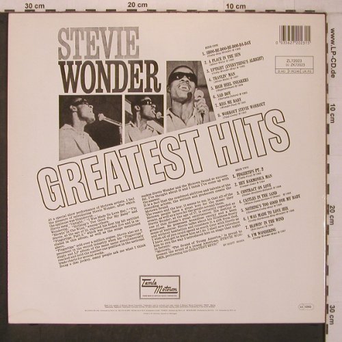 Wonder,Stevie: Greatest Hits, m-/vg+, Tamla Motown (ZL 72023), D Typ: LP Best.-Nr.: X7546 Preis: 6,00 Euro