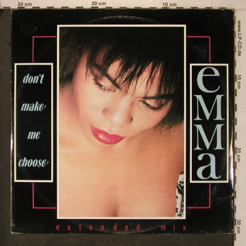 Emma: Don't Make Me Choose*2+1, m-/vg+, BMG(emmat2), UK, 1987 - 12inch - X7555 - 3,00 Euro