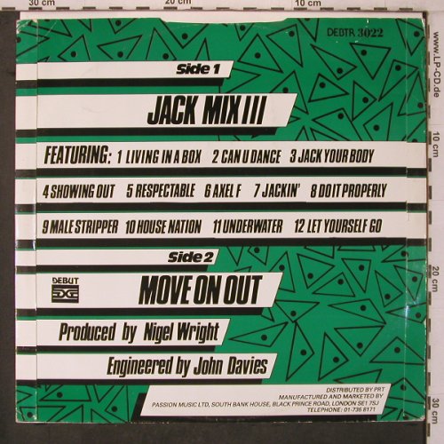 Mirage: Jack Mix III, Debut(DEBTR 3022), UK,  - 12inch - X7564 - 5,00 Euro