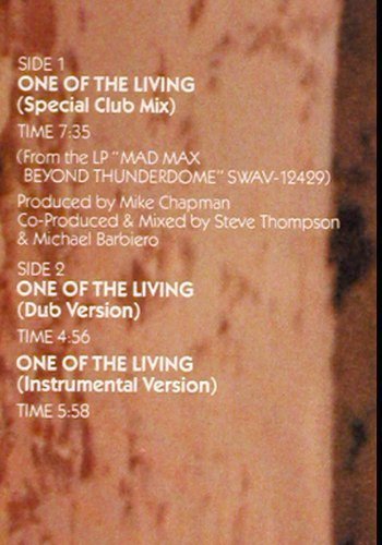 Turner,Tina: One Of The Living*3,special club mx, Capitol (20 0842 6), D/NL, 1985 Typ: 12" Best.-Nr.: X7681 Preis: 4,00 Euro