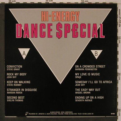 V.A.Hi-Energy Dance Special: Steve Grant...Seventh Avenue, Record Shack Records (SHACK LP1), SF, 1985 Typ: LP Best.-Nr.: X7727 Preis: 5,00 Euro