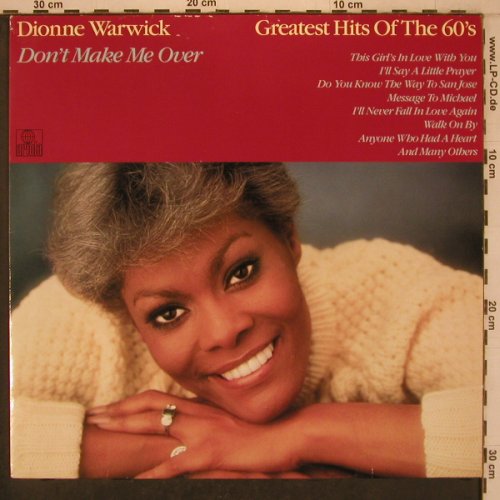 Warwick,Dionne: Don't make me over, Gr.Hits 60's, Ariola (205 472-270), D, 1983 Typ: LP Best.-Nr.: X7772 Preis: 6,00 Euro