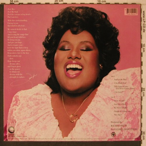 Holliday,Jennifer: Feel My Soul, Geffen (GHS 4014), US,co, 1983 Typ: LP Best.-Nr.: X7776 Preis: 6,00 Euro