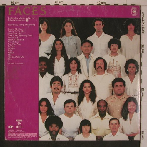 Earth,Wind & Fire: Faces, Foc, CBS(88498), NL, 1980 - 2LP - X7798 - 7,50 Euro
