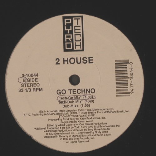 2 House: Go Techno, Pyrotech Rec.(), US, LC, 1992 - 12inch - X7915 - 5,00 Euro