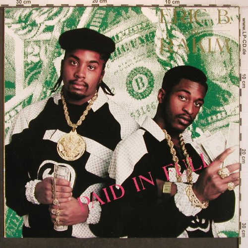 Eric B. & Rakim: Paid In Full, VG+/m-, Island(208 705), D, 1987 - LP - X7946 - 9,00 Euro