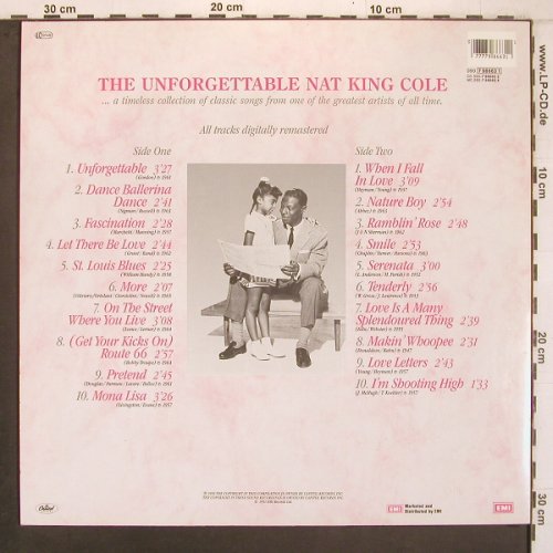 Cole,Nat King: The Unforgettable, Capitol(7 98663 1), D, 1991 - LP - X8191 - 7,50 Euro