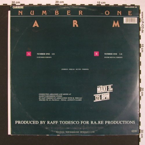 Arm: Number One*2, Carrere(CAR 6.20589 AE), D, 1986 - 12inch - X8226 - 3,00 Euro