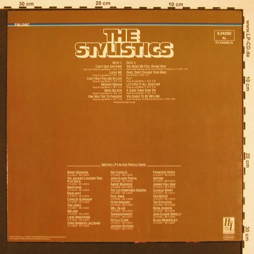 Stylistics: Profile, Teldec (6.24280 AL), D, 1980 Typ: LP Best.-Nr.: X8445 Preis: 6,00 Euro