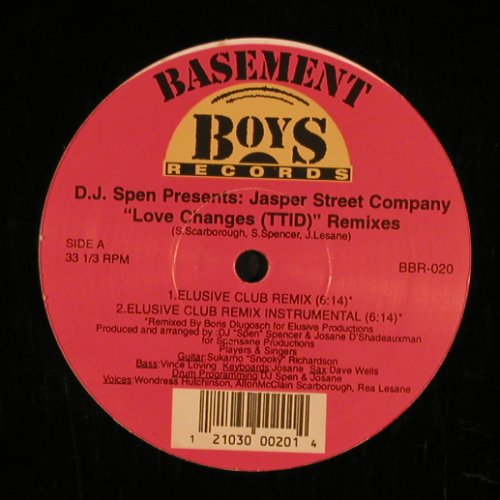 Jasper Street Comp.D.J.Spen  pres.: Love Change, Basement Boy Records(BBR-020), US, LC, 1999 - 12inch - X8462 - 4,00 Euro