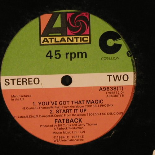 Fatback: Lover Undercover sp.club mx +2, Atlantic (A 9638(T)), UK, LC, 1985 Typ: 12" Best.-Nr.: X8637 Preis: 3,00 Euro