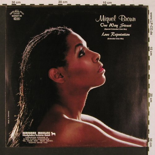 Brown,Miquel: One Way Street+1, Record Shack Records (SOHOT 63), D, 1986 Typ: 12" Best.-Nr.: X8697 Preis: 4,00 Euro