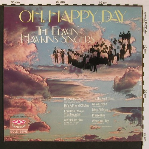 Hawkins Singers,Edwin: Oh Happy Day (1970), Karussell (2345 025), D Typ: LP Best.-Nr.: X8727 Preis: 6,00 Euro