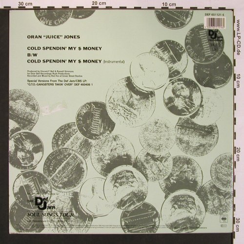 Oran'Juice'Jones: Cold Spendin'My Money *2, Def Jam(DEF 651121 6), NL, 1987 - 12inch - X8734 - 3,00 Euro