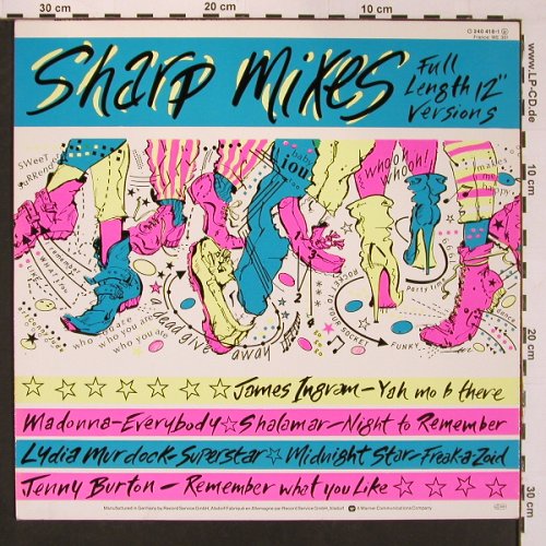 V.A.Sharp Mixes Full Length 12" Ver: Lydia Murdock, Madonna Jenny Burton, WEA (240 418-1), D, 1983 Typ: LP Best.-Nr.: X8769 Preis: 7,50 Euro