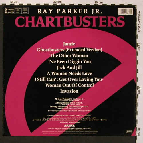 Parker Jr.,Ray: Chartbusters, Arista(206 621-620), D, 1984 - LP - X8793 - 5,00 Euro