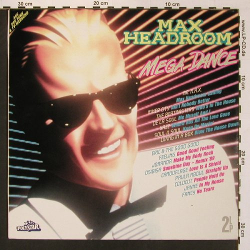 V.A.Max Headroom Mega Dance: Mr.Max.. Metallic Traffic, 28 Tr., Polystar (840 506-1), D, 1989 Typ: 2LP Best.-Nr.: X8794 Preis: 7,50 Euro