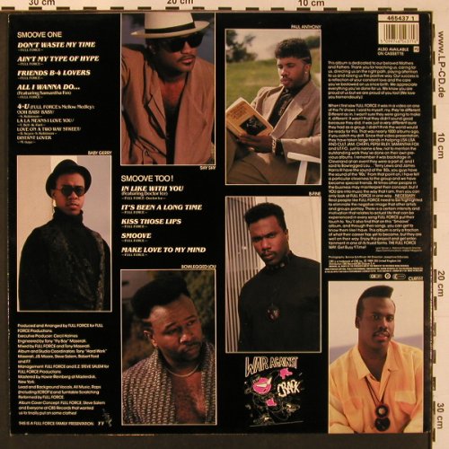 Full Force: Smoove, CBS (465437 1), UK, 1989 Typ: LP Best.-Nr.: X8914 Preis: 7,50 Euro