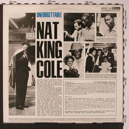 Cole,Nat King: The Unforgettable, m-/m-, HörZu (SHZE 147), D Typ: LP Best.-Nr.: X8932 Preis: 7,50 Euro