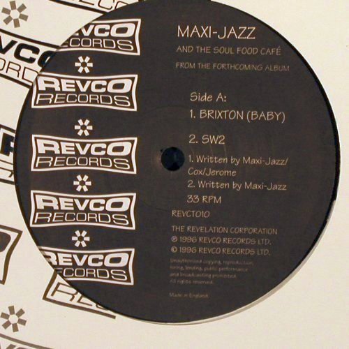 Maxi-Jazz And The Soul Food Cafe: Brixton (baby)*2 / SW2*2, Revco (REVCT010), UK, 1996 Typ: 12" Best.-Nr.: X9028 Preis: 4,00 Euro