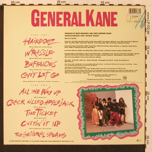 General Kane: In Full Chill, Motown (ZL72538), D, 1986 Typ: LP Best.-Nr.: X9105 Preis: 5,00 Euro