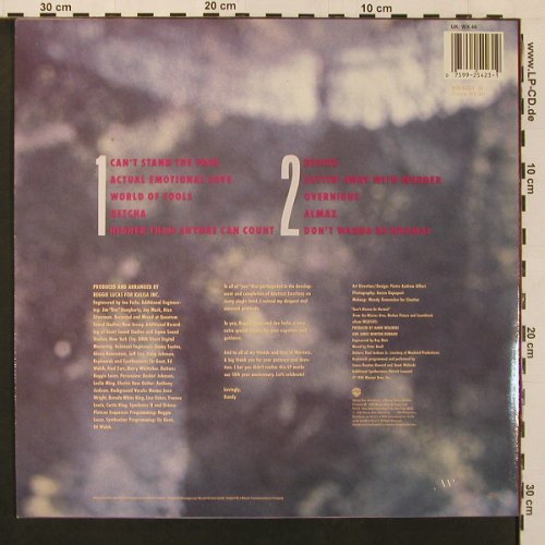 Crawford,Randy: Abstract Emotions, WEA (925 423-1), D, 1986 Typ: LP Best.-Nr.: X9109 Preis: 6,00 Euro