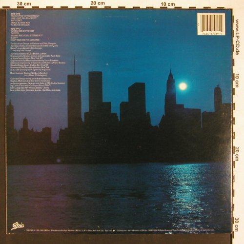 Quick: One Light in a Blackout, Epic (FE 37989), US, 1982 Typ: LP Best.-Nr.: X9222 Preis: 12,50 Euro