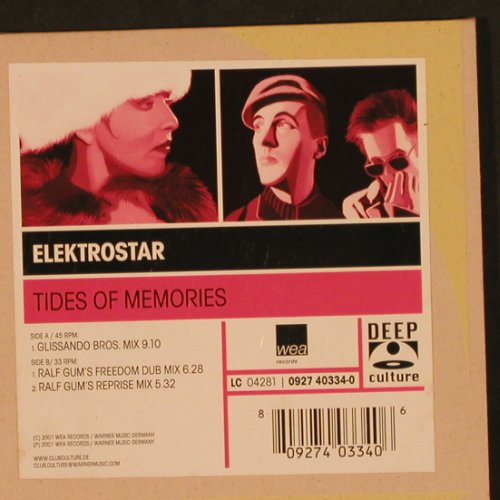 Elektrostar: Tides Of Memories*3, FLC, Deep Culture (0927 40334-0), D, 2001 Typ: 12" Best.-Nr.: X9593 Preis: 7,50 Euro