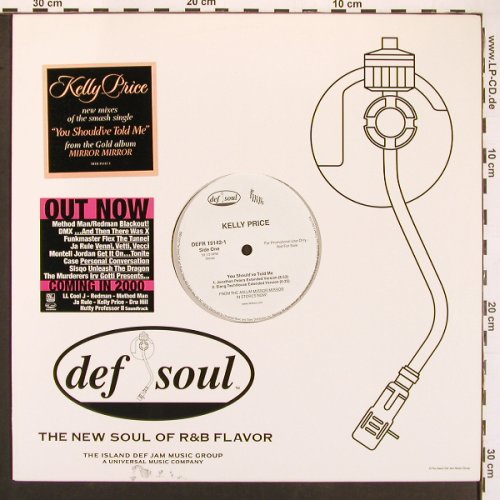 Price,Kelly: You Shoul've Told Me*4, Def Soul, FLC (DEFR 15142-1), US, Promo, 2002 Typ: 12" Best.-Nr.: X9602 Preis: 4,00 Euro