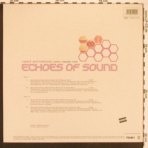 Echoes Of Sound: Need Sombody(Who Needs Me)*4, Club Culture (5050466-1090-02), D, 2002 Typ: 12" Best.-Nr.: X9631 Preis: 4,00 Euro